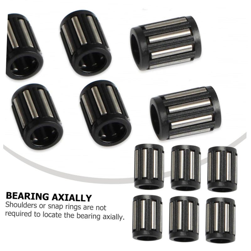 50Pcs Black Full Complement Radial Needle Roller Bearings Thin Walled Cup Low Cross Section Cage Assembly - Image 3